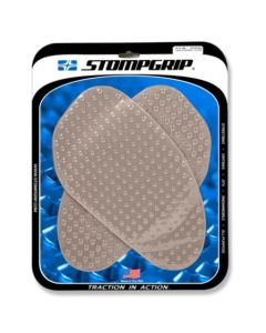 Stompgrip Universal Large Street Bike Tank Grips - Volcano : Clear, 50-10-0001