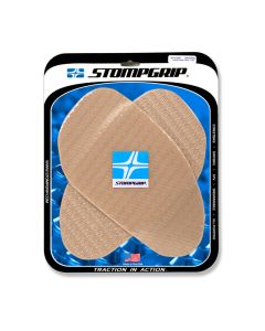 Stompgrip Universal Large Street Bike Tank Grips - Icon : Clear, 50-14-0001
