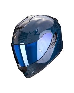 Scorpion Kypärä EXO-1400 AIR CARBON Sininen Solid hiilikuitu