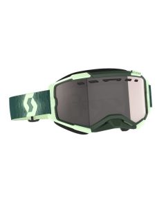 Scott Goggle Fury Snow Cross dark green/mint green / enhancer silver chrome