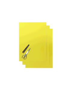 Blackbird Numerokilven tarra-arkki keltainen 47x33cm (3kpl), 5051/40