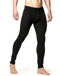 Woolpower Long Johns with Fly 200 musta