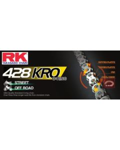 RK GS428KRO O-rengasketju Kulta +CL (Jousil.)rn, MAL-GS428KRO-140-CL
