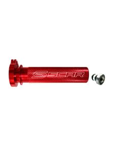Scar Aluminum Throttle Tube + Bearing - Honda Red color, TT200