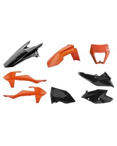 Polisport kit enduro w/ mask EXC/EXCF (17-19) Orange/black (1), 90885