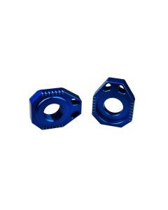 Scar Axle Blocks - Ktm/Husqv. Blue color, AB502B