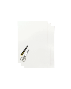 Blackbird Numerokilven tarra-arkki valkoinen 47x33cm (3kpl), 5051/10