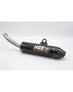 HGS Äänenvaimennin Musta hiilikuitupäädyllä 2T Racing KTM125 23- HVA TC125 23- - XT-123-SCZ