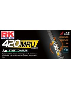 RK 420MRU U-rengasketju +CL (jousil.), 420MRU-140+CL