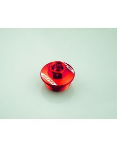 Scar Oil Filler Plug - Honda/Kawasaki/Yamaha Red color, OFP100R