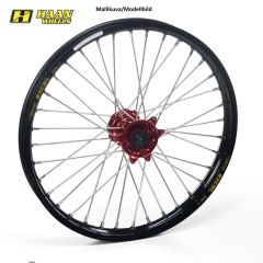 Haan wheel BETA 13- 21-1,60 RED HUB/BLACK RIM, 1 115019/3/6