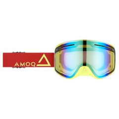 AMOQ Vision Vent+ Magnetic Ajolasit Punainen-HiVis - Kulta Peili