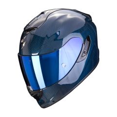 Scorpion Kypärä EXO-1400 AIR CARBON Sininen Solid hiilikuitu