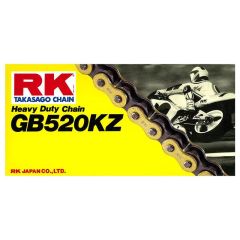 RK GB520KZ Vahvistettu ketju +CL (Jousil.), GB520KZ-108+CL