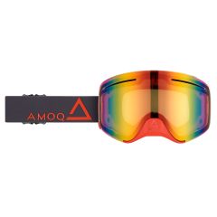 AMOQ Vision Vent+ Magnetic Ajolasit Harmaa-Punainen - Punainen Peili