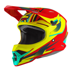ONeal Helmet 3-serie Riff 2.0 Punainen/Keltainen Fluo
