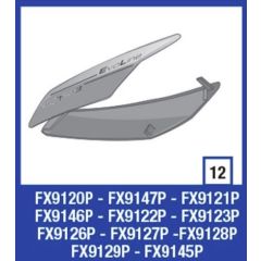 Shark Evoline visor plate shell kit, silver