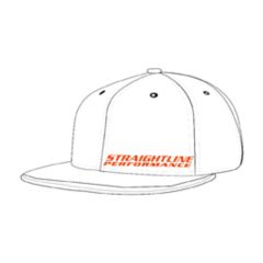 SPI Holeshot Flex Fit Hat Flat Bill (Orange/White) S/M, 172-134