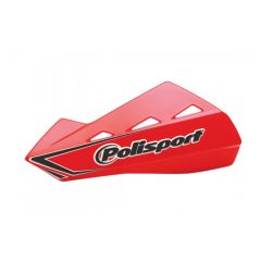 Polisport Qwest käsisuojat + kiinnikesarja punainen CR04 (25), 8304200035