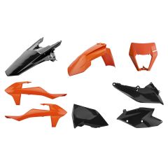 Polisport kit enduro w/ mask EXC/EXCF (17-19) Orange/black (1), 90885