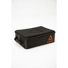 AMOQ Hardshell Goggle Bag Musta/Oranssi, 645-23180408