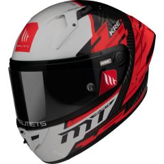 MT KRE+ Carbon Brush A5, Helm.valkoinen/punainen