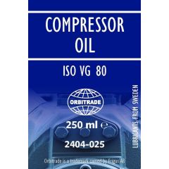 Orbitrade, Compressor oil ISO VG 80 250ml Marine - 117-6-2404-020