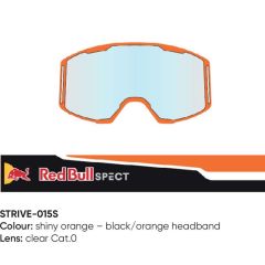 Spect Red Bull Strive MX Goggles Single lens Black/Orange clear