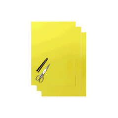 Blackbird Numerokilven tarra-arkki neon keltainen 47x33cm (3kpl)